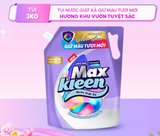  Túi Nước Giặt Xả MaxKleen Giữ Màu Tươi Mới Hương Khu Vườn Tuyệt Sắc 3kg/Túi 