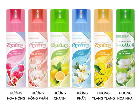  Xịt Phòng Nước Hoa SPRING 225ml/chai 