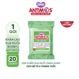  Khăn lau xua muỗi Bobby Antimos 20 miếng 