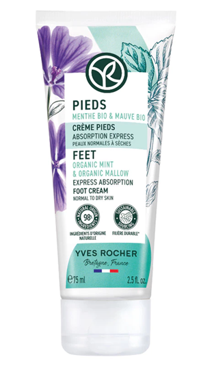  Kem dưỡng da chân nuôi dưỡng và cấp ẩm tức thì Yves Rocher Express Absorption Foot Cream 75ml 