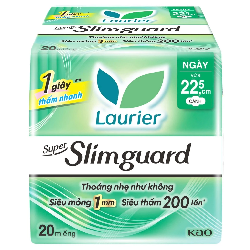  Băng Vệ Sinh Laurier Siêu Mỏng 1mm GÓI LỚN TIẾT KIỆM 