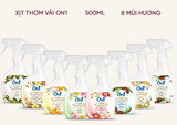  Xịt thơm vải On1 500ml, xịt khử mùi và làm thơm vải loại bỏ nhanh mùi hôi khó chịu trên quần áo & vải vóc, giữ hương lâu 