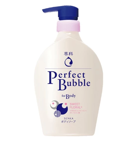  Sữa tắm dưỡng ẩm hương hoa dịu ngọt Senka Perfect Bubble for Body Sweet Floral n 500 ml 