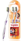  Bộ Đôi Bàn Chải Bàn Chải Đánh Răng Lipzo Áo Dài Dành Cho Người Lớn Công Nghệ Chỉ Tơ Xoắn Kép Siêu Mềm Mảnh 