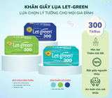  Khăn Giấy Lụa LET-GREEN 300 Tờ/Bao, 2 Lớp/Tờ 