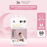  Bỉm tã quần đêm Applecrumby Airplus Overnight Pull Ups size M - XXL khô thoáng 12h 