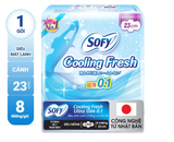  Băng vệ sinh Sofy Cooling Fresh siêu mỏng cánh 23cm 8 miếng 