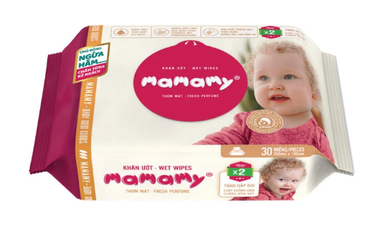  Khăn ướt Baby Mamamy 30 miếng 