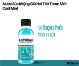  Nước Súc Miệng Giữ Hơi Thở Thơm Mát Listerine Coolmint 100ml 