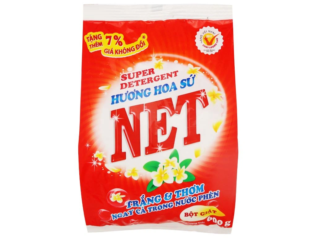  Bột giặt Net hương hoa Ngọc lan gói 600g 