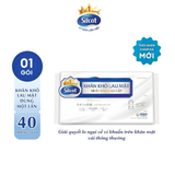  Khăn khô lau mặt Silcot 40 miếng 