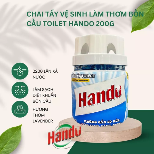  Chai Thả Làm Sạch Diệt Khuẩn Bồn Cầu Toilet Hando 200g (Hương Lavender) 
