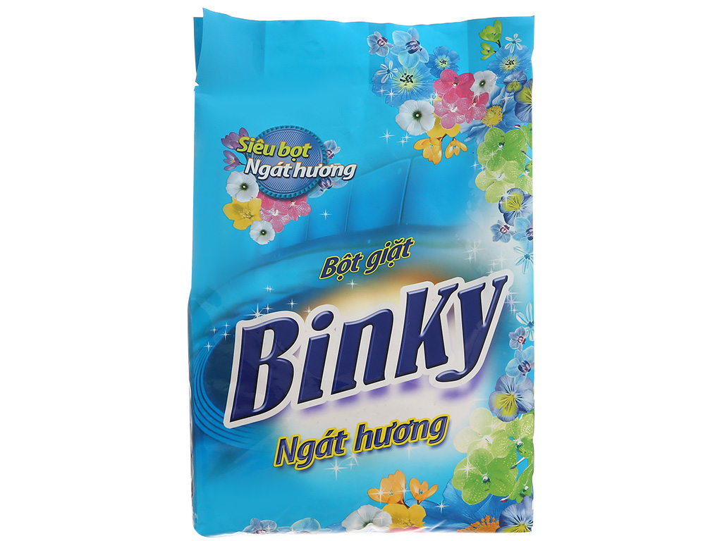  Bột giặt BINKY Ngát hương Màu xanh 520g - 2kg - 4.3kg - 5.5kg 