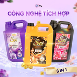  Nước Giặt Xả HC SPJ – Bản 8 IN 1 Cải Tiến, Nhiều Mùi Hương, Làm Sạch Vết Bẩn, Mềm Vải 