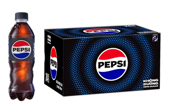  Nước Ngọt Giải Khát Có Gaz Pepsi Không Calo, Không Đường 390ml /chai 