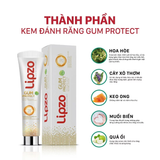  Kem Đánh Răng Lipzo Gum Protect 185g Ngừa Tụt Nướu, Bảo Vệ Chân Răng, Kháng Khuẩn 