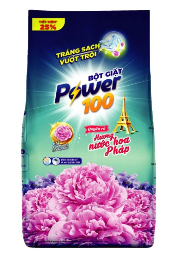  Bột giặt Power hương nước hoa Pháp quyến rũ túi 5.3kg 