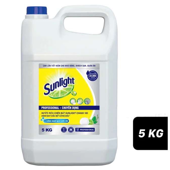  Nước rửa chén Sunlight chanh 5 kg 