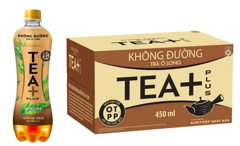 Trà Ô long Tea+ Không Đường 450ml/chai 