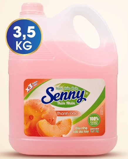  Nước Rửa Chén Dầu Rửa Bát Senny Khử Mùi Loại Bỏ Dầu Mỡ Bảo Vệ Lớp Men Bát Đĩa 3.5kg 