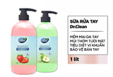  Sữa Rửa Tay Dr.Clean 1L – Dưỡng Ẩm & Lưu Hương Trái Cây Tự Nhiên 
