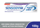  Kem đánh răng SENSODYNE Rapid Action Whitening 100g giảm ê buốt nhanh và làm trắng răng tự nhiên 
