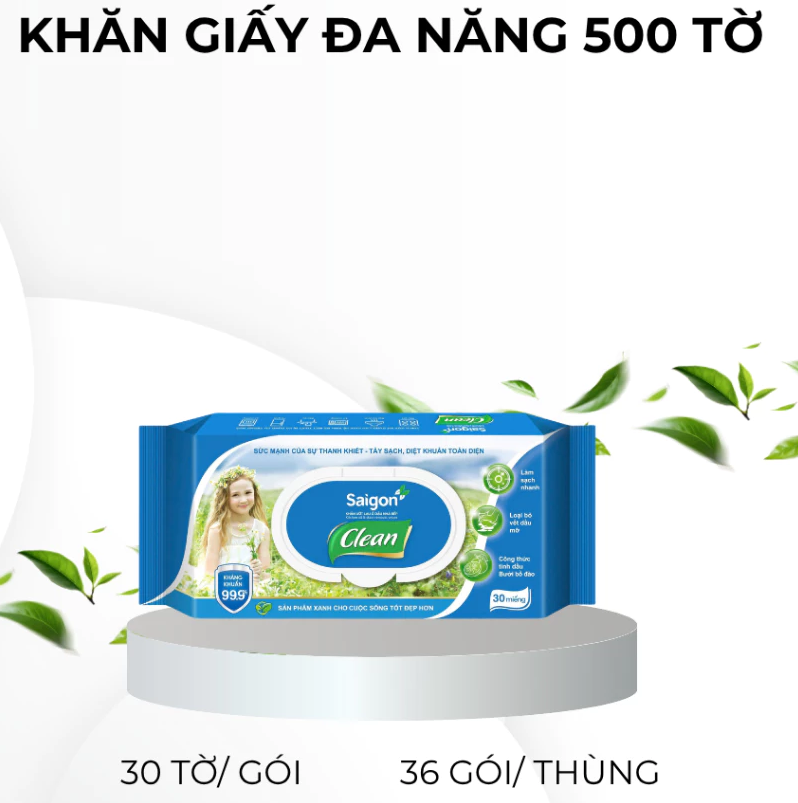  Khăn ướt lau bếp Saigon Clean 