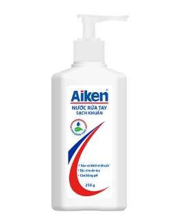  Nước rửa tay sạch khuẩn Aiken 250g-500g Loại bỏ 99.9% vi khuẩn giúp bảo vệ đôi tay, đánh bay vi khuẩn 