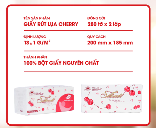  Giấy ăn rút lụa khổ lớn Silkwell 280 tờ dai,mềm,mịn,không bụi giấy 