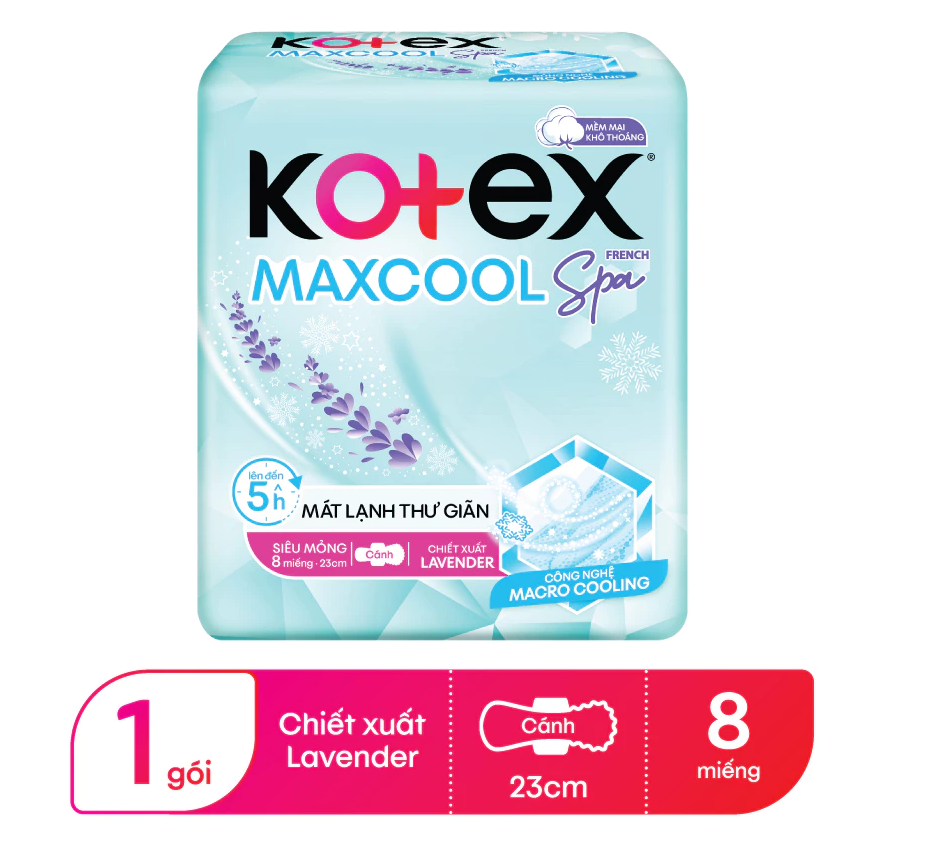  Băng vệ sinh Kotex Maxcool French Spa Ban Ngày 