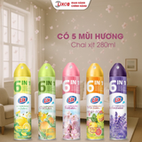  Xịt thơm phòng Lix hương thiên nhiên, phòng thơm mát tự nhiên lưu hương dài lâu chai 280ml 