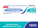  Kem đánh răng SENSODYNE Deep Clean 160g giúp giảm ê buốt hiệu quả, sạch sâu cho hơi thở thơm mát 