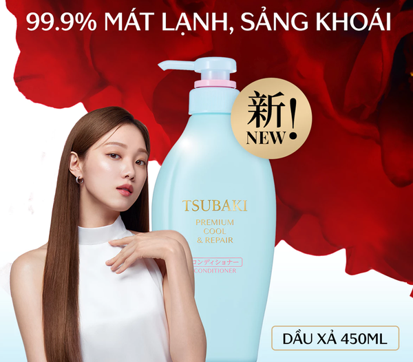 Dầu xả Phục hồi, sạch dầu & mát lạnh 450ml Tsubaki Premium Cool & Repair Conditioner F 450ml 