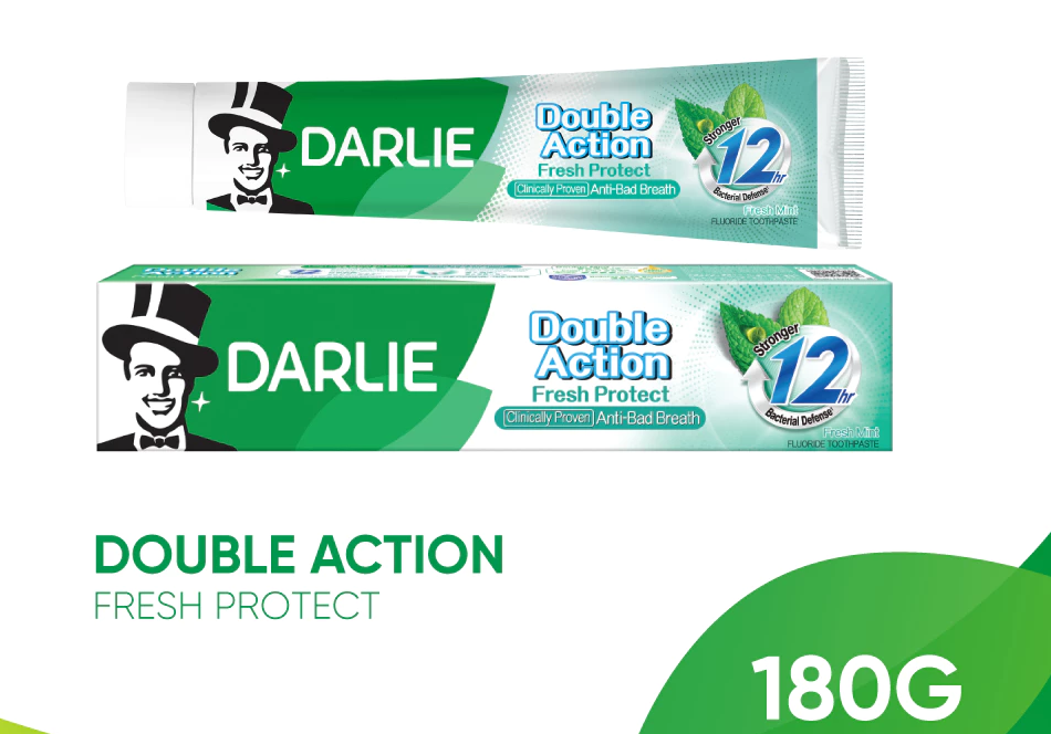  Kem đánh răng Darlie Bạc Hà Double Action Fresh Protect 180g 
