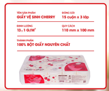  Giấy vệ sinh Silkwell Cherry 15 cuộn 3 lớp chính hãng mềm mịn siêu dai 
