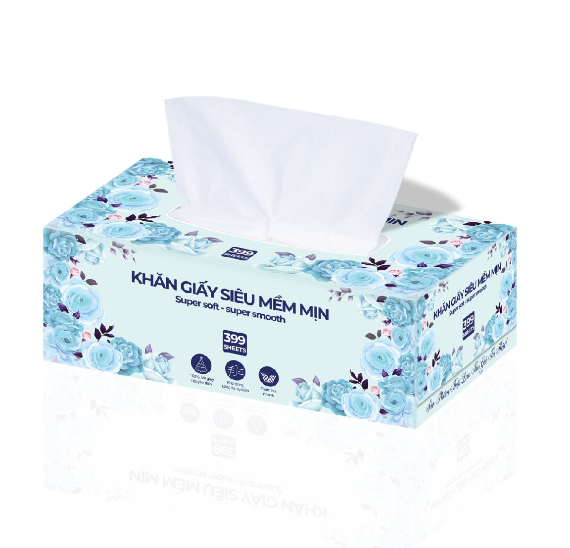  Khăn giấy rút hộp siêu mềm mịn CLASI 399 tờ 