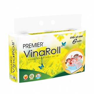  Giấy vệ sinh PREMIER VinaRoll Có Lõi 6 Cuộn 