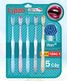  Bàn Chải Đánh Răng Lipzo Flex+ Lông Bàn Chải Sợi Tynex Sạch Sâu Loại Bỏ Mảng Bám 
