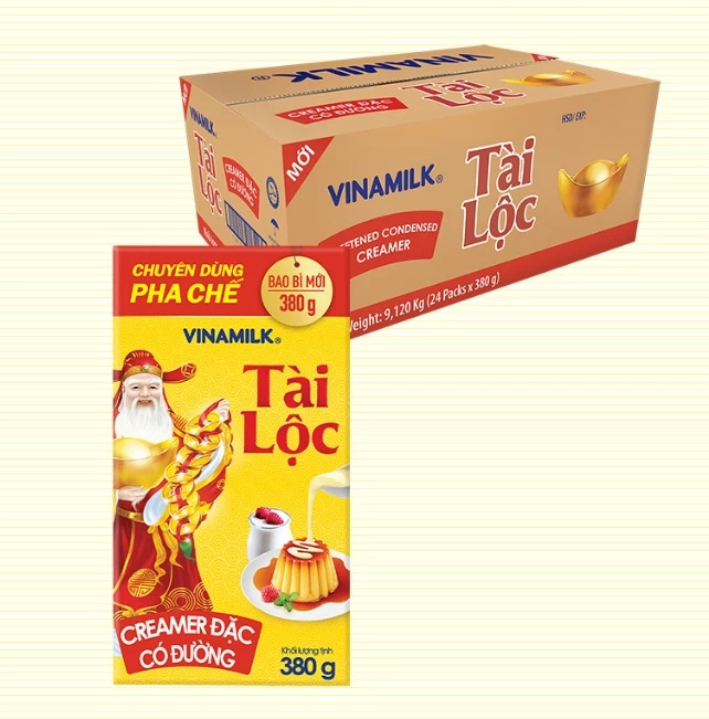  Sữa đặc Vinamilk Tài Lộc Hộp giấy 380g 