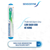  Bàn chải đánh răng SENSODYNE Multicare Soft với lông bàn chải mềm, làm sạch răng toàn diện, bảo vệ nướu 