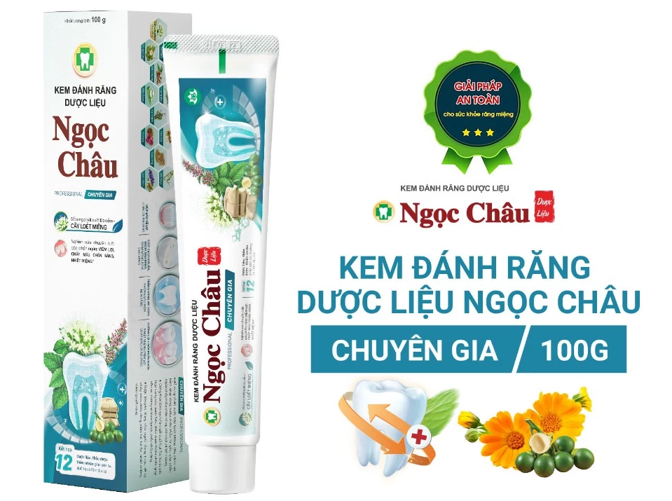  Kem đánh răng Ngọc Châu chuyên gia 100g 