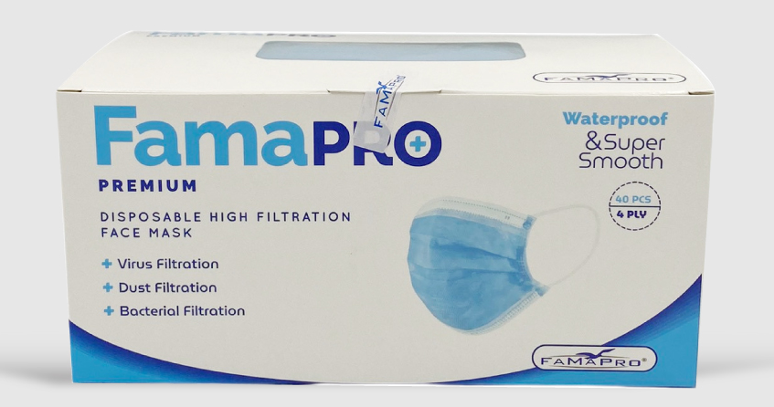  Khẩu trang y tế Premium Famapro 4 lớp, 40 cái/ hộp 