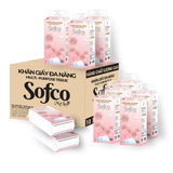  Giấy Rút Treo Tường 4 Lớp Sofco Cao Cấp Thấm Hút Tốt 1000 Tờ/Bịch Tặng 3 Móc Treo 