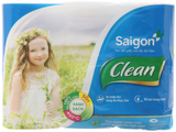  Giấy vệ sinh Saigon Clean 2 lớp 10cm x 12cm 