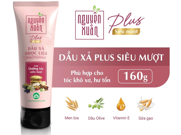  Dầu xả dược liệu Nguyên Xuân Plus Siêu Mượt 160g 