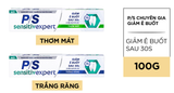  Kem đánh răng P/S Chuyên gia Giảm ê buốt với tác động từ khoáng 100g 