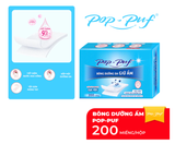  Bông Đắp Toner Dưỡng Da POP-PUF Airlaid Thấm Hút Cực Tốt, Tiết Kiệm Toner 200 Miếng/Hộp 