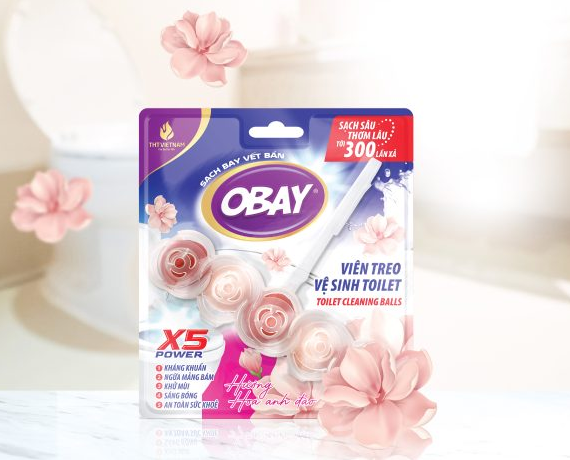  Viên treo vệ sinh Toilet Obay hương hoa anh đào 50g 