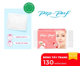  Bông Tẩy Trang Ép Biên POP-PUF 130 Miếng  Bông Cotton Tự Nhiên, Mềm Mịn 