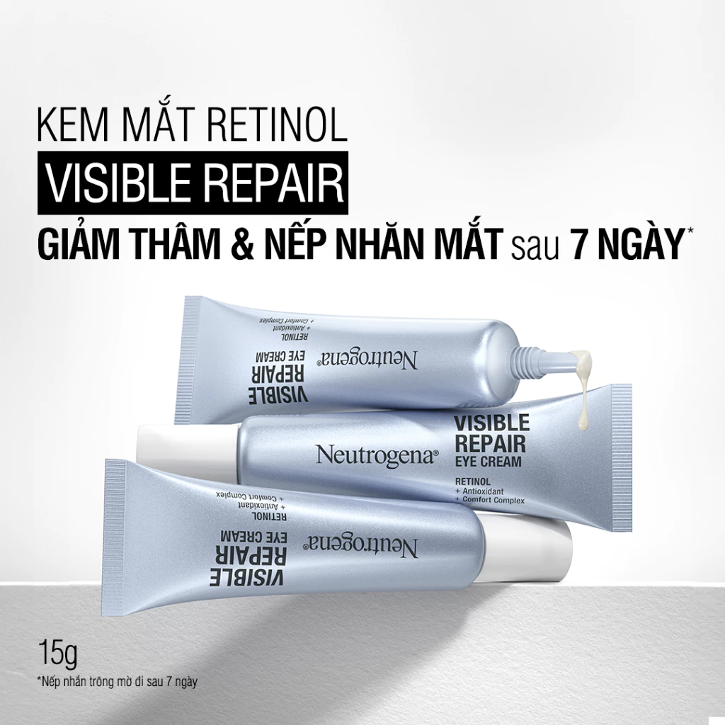  Kem mắt Retinol Chống Lão Hóa Giảm Nhăn Neutrogena Visible Repair Eye Cream (15g) 